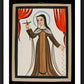 Wall Frame Black, Matted - St. Thérèse  of Lisieux by Br. Arturo Olivas, OFS - Trinity Stores