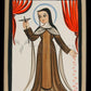 Wall Frame Black, Matted - St. Thérèse  of Lisieux by Br. Arturo Olivas, OFS - Trinity Stores