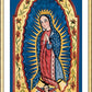 Wall Frame Gold, Matted - Our Lady of Guadalupe by A. Olivas