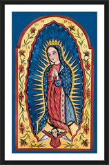 Wall Frame Black - Our Lady of Guadalupe by A. Olivas