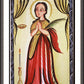 Wall Frame Espresso, Matted - St. Lucy by A. Olivas