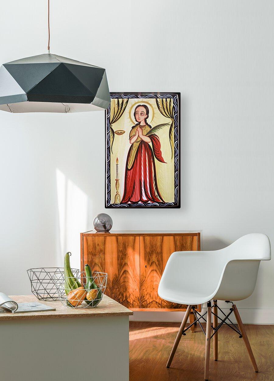 Metal Print - St. Lucy by Br. Arturo Olivas, OFS - Trinity Stores