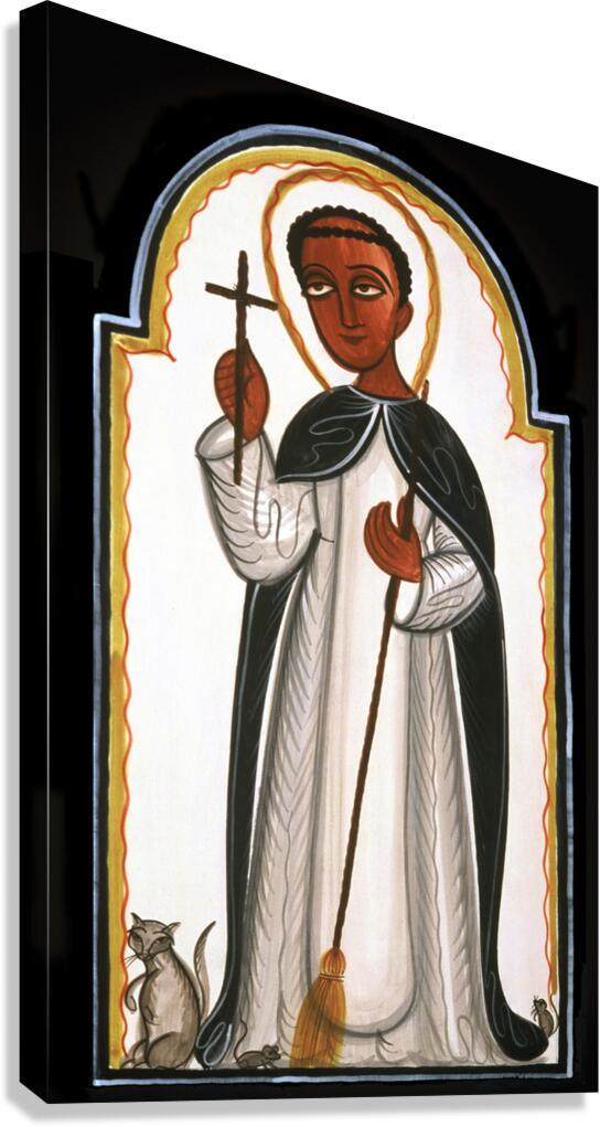 Canvas Print - St. Martin de Porres by Br. Arturo Olivas, OFS - Trinity Stores