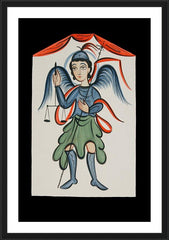 Wall Frame Black - St. Michael Archangel by A. Olivas