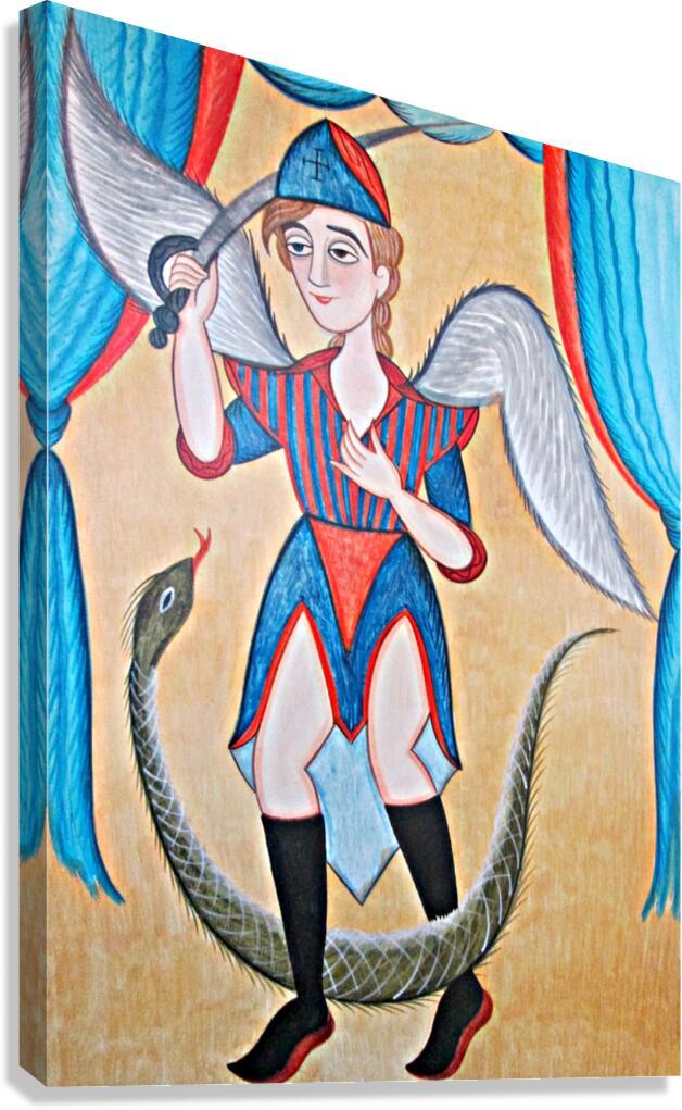 Canvas Print - St. Michael Archangel by Br. Arturo Olivas, OFS - Trinity Stores