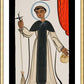 Wall Frame Gold, Matted - St. Martin de Porres by Br. Arturo Olivas, OFS - Trinity Stores