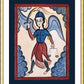Wall Frame Gold, Matted - St. Michael Archangel by A. Olivas