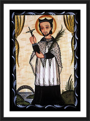 Wall Frame Black - St. John Nepomucene by A. Olivas