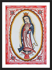 Wall Frame Black - Our Lady of Guadalupe by A. Olivas
