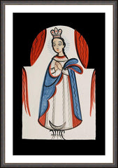 Wall Frame Espresso - Our Lady of the Immaculate Conception by A. Olivas
