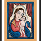 Wall Frame Black, Matted - Pascal Baylon with the Christ Child by Br. Arturo Olivas, OFM - Trinity Stores