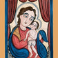 Wall Frame Espresso, Matted - Pascal Baylon with the Christ Child by A. Olivas