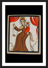 Wall Frame Black - Our Lady of Mt. Carmel by A. Olivas