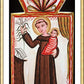 Wall Frame Gold, Matted - St. Anthony of Padua by Br. Arturo Olivas, OFS - Trinity Stores