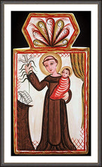 Wall Frame Espresso - St. Anthony of Padua by A. Olivas
