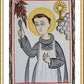 Wall Frame Gold, Matted - St. Pascal Baylon by Br. Arturo Olivas, OFS - Trinity Stores