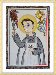 Wall Frame Gold - St. Pascal Baylon by A. Olivas
