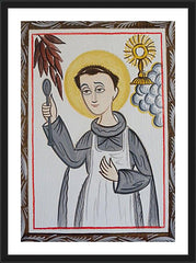 Wall Frame Black - St. Pascal Baylon by A. Olivas