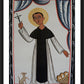Wall Frame Black, Matted - St. Martin de Porres by Br. Arturo Olivas, OFS - Trinity Stores