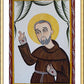 Wall Frame Gold, Matted - St. Padre Pio by Br. Arturo Olivas, OFS - Trinity Stores