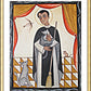 Wall Frame Gold, Matted - St. Martin de Porres by Br. Arturo Olivas, OFS - Trinity Stores