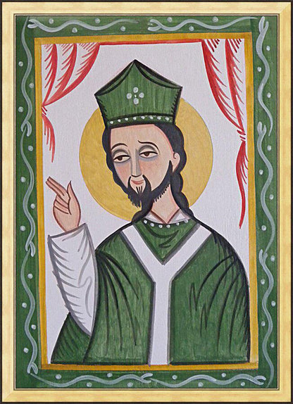 Wall Frame Gold - St. Patrick by A. Olivas