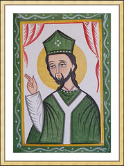 Wall Frame Gold - St. Patrick by A. Olivas