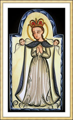 Wall Frame Gold - Our Lady, Queen of the Angels by A. Olivas