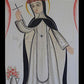 Wall Frame Gold, Matted - St. Rose of Lima by A. Olivas