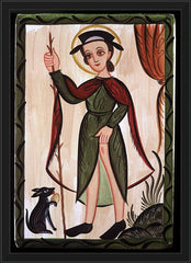 Wall Frame Black - St. Roch by A. Olivas