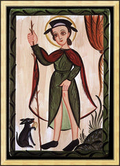 Wall Frame Gold - St. Roch by A. Olivas