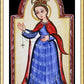 Wall Frame Gold, Matted - Our Lady of the Rosary by Br. Arturo Olivas, OFS - Trinity Stores