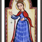 Wall Frame Espresso, Matted - Our Lady of the Rosary by A. Olivas