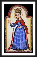 Wall Frame Black - Our Lady of the Rosary by A. Olivas