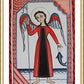 Wall Frame Gold, Matted - St. Raphael Archangel by A. Olivas