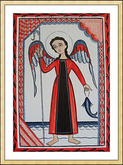 Wall Frame Gold - St. Raphael Archangel by A. Olivas