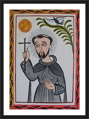 Wall Frame Black - St. Francis of Assisi by A. Olivas