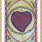 Wall Frame Gold, Matted - Sacred Heart by A. Olivas