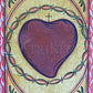 Wall Frame Espresso, Matted - Sacred Heart by A. Olivas
