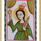 Wall Frame Gold, Matted - St. Barbara by A. Olivas