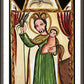 Wall Frame Espresso, Matted - St. Joseph by A. Olivas