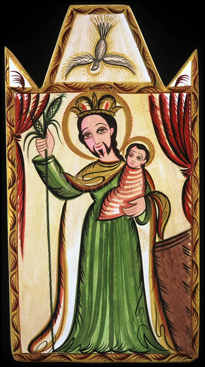 Wall Frame Gold, Matted - St. Joseph by Br. Arturo Olivas, OFS - Trinity Stores