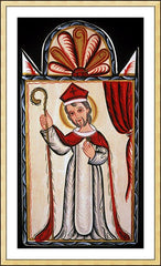 Wall Frame Gold - St. Nicholas by A. Olivas