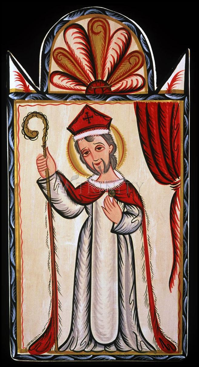 Wall Frame Black, Matted - St. Nicholas by A. Olivas
