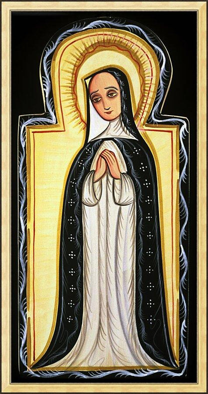 Wall Frame Gold - Our Lady of Solitude by Br. Arturo Olivas, OFS - Trinity Stores