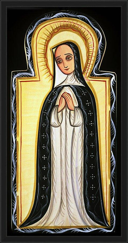 Wall Frame Black - Our Lady of Solitude by Br. Arturo Olivas, OFS - Trinity Stores