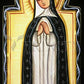 Wall Frame Espresso, Matted - Our Lady of Solitude by A. Olivas
