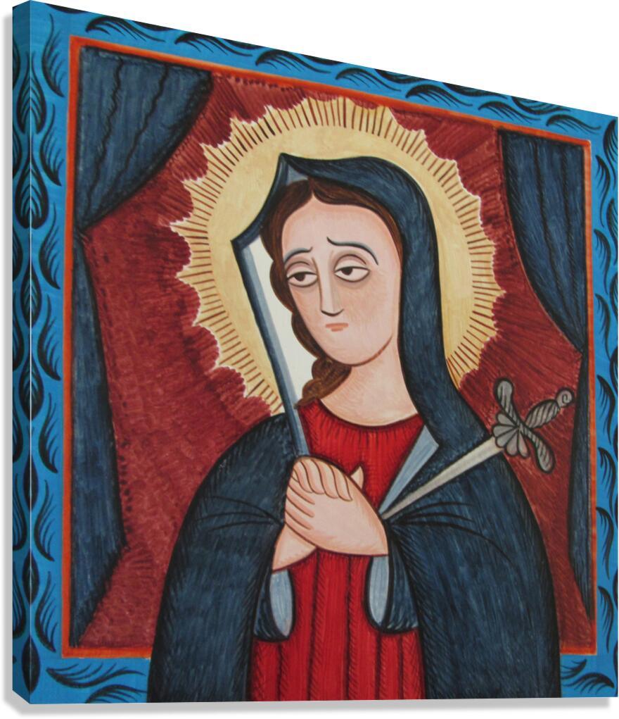 Canvas Print - Mater Dolorosa - Mother of Sorrows by Br. Arturo Olivas, OFS - Trinity Stores