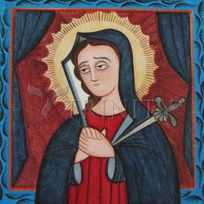 Metal Print - Mater Dolorosa - Mother of Sorrows by A. Olivas