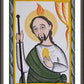 Wall Frame Espresso, Matted - St. Jude by Br. Arturo Olivas, OFS - Trinity Stores